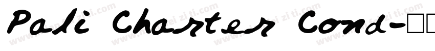 Pali Charter Cond字体转换